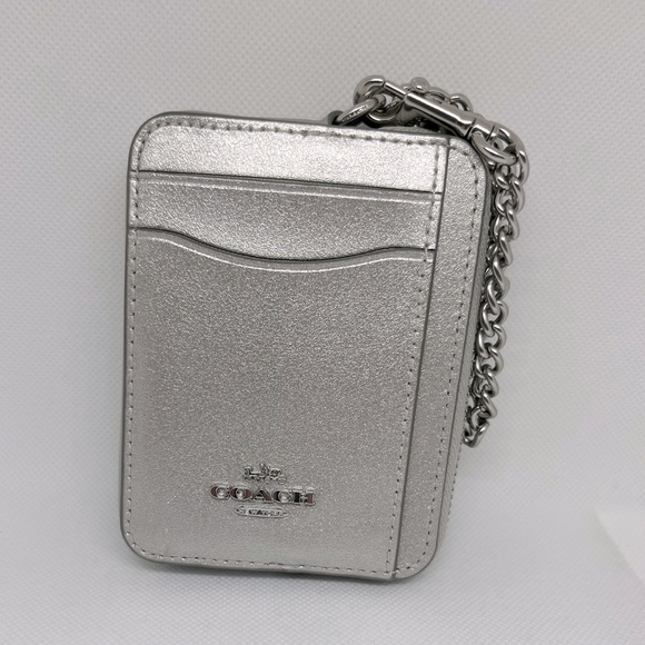 NWT Coach Leather Zip Card Case - Picture 1 of 5